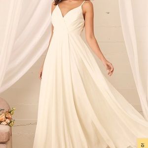 Lulus bridal maxi dress
